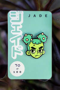 All: 'JADE' Limited Edition Enamel Pin by Stacey Robson