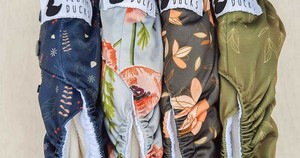 All In Two (AI2) Snap in Nappies: Fluffy Ducks OSFM Nappy (2-in-1 : AI2 snap-in and pocket)