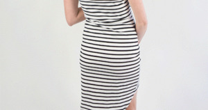 Dresses: Mrs Smith Maternity Sleeveless Breastfeeding Striped Dress