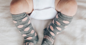 Lamington Merino Knee High Socks - Pompom