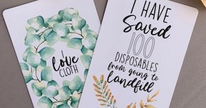 Seconds Stock: Drea's Cloth Nappy Milestone Cards (Part Pack)