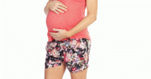 Clearance: Angel Maternity Sleeveless Nursing Top in Soft Cotton - Watermelon