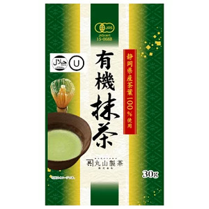 Snacks: Maruyama Tea Organic Matcha Made with Tea Leaves from Shizuoka Prefecture 30g
