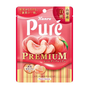 Snack: Kanro Pure Gummy Premium Yamanashi White Peach 54g