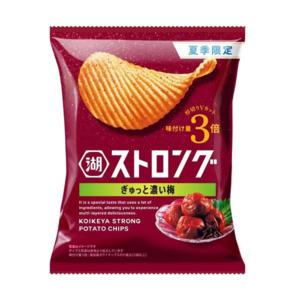 Snack: Koikeya Triple Plum Flavor Wavy Potato Chips 52g