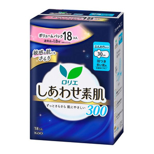 KAO Laurier Happy Skin Volume Pack 30cm for Heavy Flow Nights 18pcs