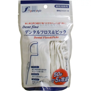 Ora Health: Dentfine Dental Floss & Picks 55pcs