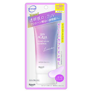 Rohto Skin Aqua Tone Up UV Essence Purple SPF50+ PA++++ 70g