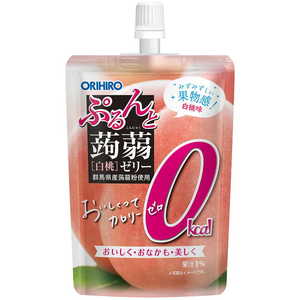 Snack: Orihiro Purun to Konnyaku Jelly Standing Calorie 0 White Peach 130g