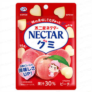 Snack: Fujiya Nectar Gummy Peach Flavor 48g