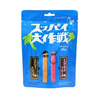 Snack: Wanwan Energy Drink Flavor & Tropical Fruit Flavor Stick Gumi 65g