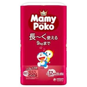 Mom Baby: Mamypoko Pants S Doraemon 4kg-9kg Disposable Diaper Pants (52 pieces)