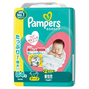 Mom Baby: Pampers Dry Care Tape Diapers Newborn 0-5kg 84 diapers