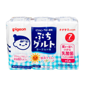 Frontpage: PIGEON Yogurt flavored drinks 100ml x 3 cans 7+months