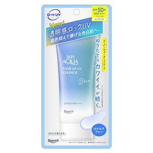 Skincare: Rohto Pharmaceutical Skin Aqua Tone Up UV Essence Blue 70g