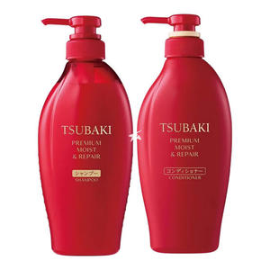 Hair: Shiseido Tsubaki Premium Moist Shampoo + Conditioner Set 450ml Red