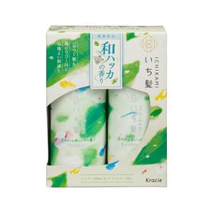 kraice Ichikami Shampoo & Conditioner Set Japanese Mint Scent (450ml + 450g)