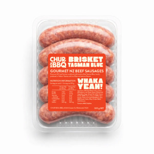 Sausages: BRISKET & TASMAN BLUE SAUSAGES