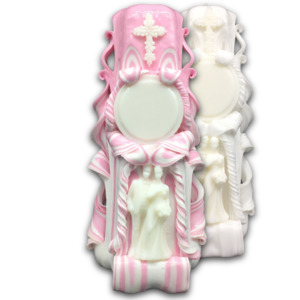Carved Candles Wedding Couple 27cm Church Candles