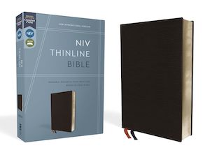 NIV Thinline Bible Black B/L
