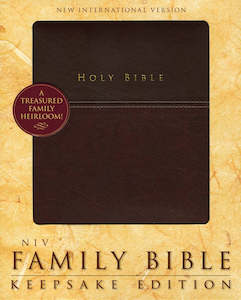NIV  Bible 2011 Family Keepsake Dutone Burgundy