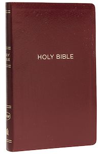 N Kjv: NKJV  Bible Thinline Ref Burgundy (Im/Lth)