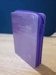 Gnb: GNB Compact Bible Purple with Zip - Im/Lth