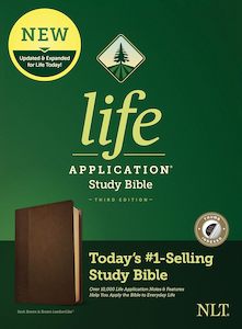 NLT Lab Study Bible 3rd Ed Index Brown Im/Lth