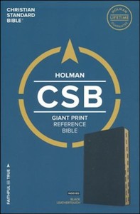 Csb: CSB Giant-Print Reference Bible with Index - Black