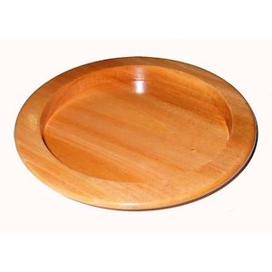 Bread Plate Wooden Light