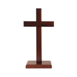 Cross Wooden Standing - Square Base