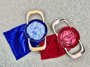 Offering: Offering bags velvet - with metal handles
