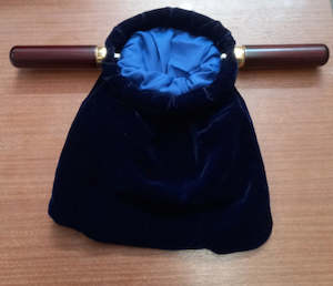 Offering: Offering Bag 5 Inch Dark Blue Velvet