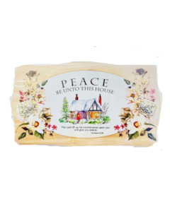 Wooden Plaques: Plaque Wood - Peace Be Unto.. 20X13Cm