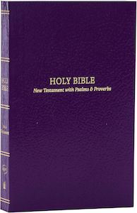 Kjv: KJV  Pocket NT Psalms Proverbs Purple P/B