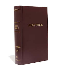 Kjv: KJV  Bible Pew L/P (H/B) Burg (Red Letter)
