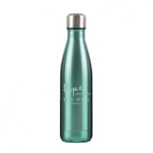 Mugs: Bottle Sports S/Steel Mint Green - Hope Anchors the Soul Hebrews 6.19