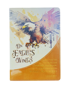 Journals: Journal Luxleather Tan/Cream Bird - On Eagles Wings