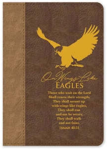 Journal Luxleather- On Wings Like Eagles (2-tone Brown)