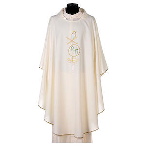 Albs And Gowns: Chasuble White - Italian