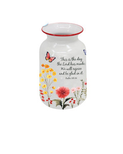 Ornaments: Vase Metal Butterflies - This is the Day the Lord