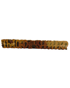 Mahogany Plaques: Plaque Mahogany - Lord Is My...70X10Cm