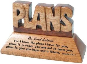 Desk Plaque Mahogany - Plans