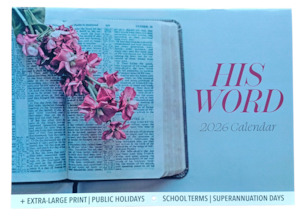2026 His Word Calendar - Large Print - A4
