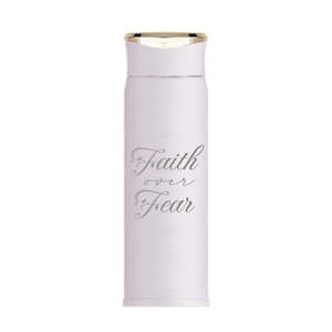Bottle Flask S/Steel Pink - Faith Over Fear