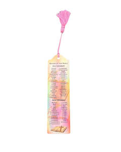 Books of Bible - Pink - Bookmarks with Tassel