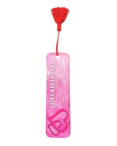 Love never fails - Bookmarks with Tassel