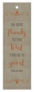 Bookmark Lux/Lth Grey - Give Thanks
