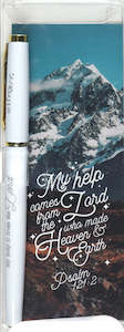Pen Gel White - My Help is from the Lord