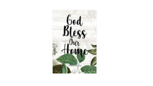 Plaque Wooden - God Bless (A4)